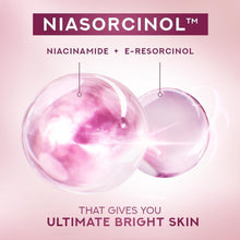 NiAsorcinol brightening serum ingredient spheres illustration