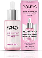 Bright miracle serum bottle with dropper and pink retail box
