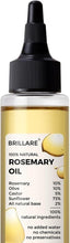 Brillare Rosemary Oil bottle close-up with black dropper and amber label
