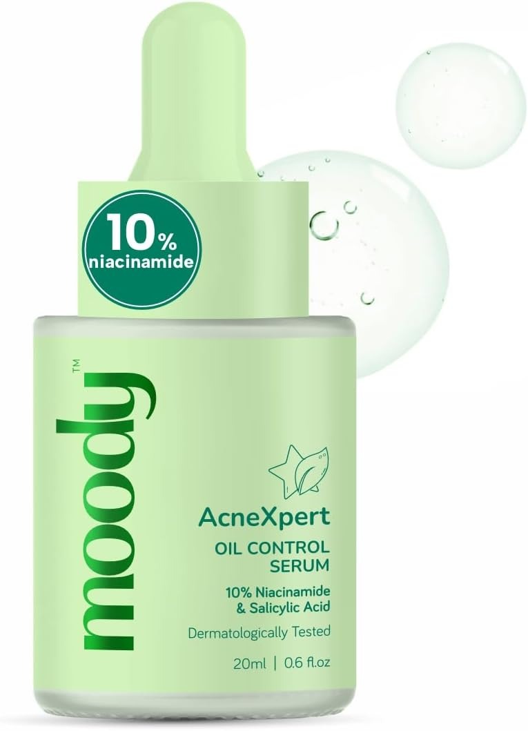 Moody AcneXpert 10% Niacinamide Oil Control & Acne Correction Serum with Azelaic & Salicylic Acid – 20ml