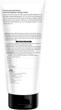 Skin cream tube back label with ingredient and directions text