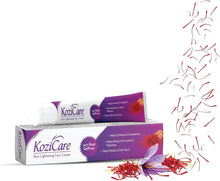 Kozicare face cream pack of 2 cartons with saffron threads scattered