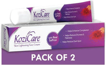 Kozicare skin lightening face cream pack of 2 cartons, purple front labels