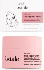 Foxtale Skin Repair Cream with Olive Leaf Extract, Provitamin B5 & Niacinamide – For Dry & Sensitive Skin – 50g