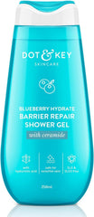 Dot & Key blueberry hydrate barrier repair shower gel bottle, 250 ml