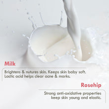 White bath soap bar with milk splash, smooth creamy surface