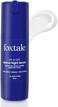 Foxtale Vit-A-Lity Retinol Night Serum blue bottle, 30ml