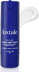 Foxtale Vit-A-Lity Retinol Night Serum blue bottle, 30ml