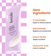 Foxtale nourishing face moisturizer tube with white cream dollop