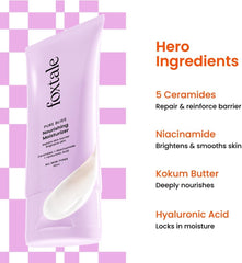 Foxtale nourishing face moisturizer tube with white cream dollop