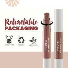 MARS Non Transfer lipstick tubes in mauve-brown shades, with capped applicators