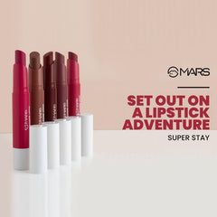 MARS Matte Super Stay Lipstick 12-Sinful | 12-Hour Long Lasting, Smudge-Proof & Waterproof | 2.6g