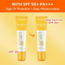 Mango Passion lip balm tubes showing SPF 30 and SPF 50+
