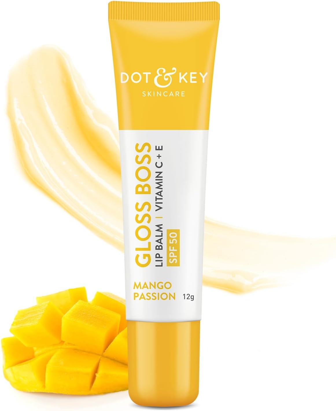 Dot & Key Mango Passion Non-Tinted Lip Balm with SPF 30 – 12g | Colorless Moisturizing Lip Balm for Men & Women | Dry & Chapped Lip Care | Winter Lip Care