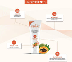 Kozicare Kojic Acid & Glutathione Face Wash with Papaya – Acne Wash & Face Cleanser for Glowing Skin – 100ml