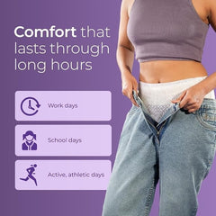 Nua Overnight Period Panties for Women – 360° Coverage, Heavy Flow Protection, Disposable – Pack of 5