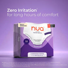 Nua comfort period panties pack of 5, size S-M, white disposable underwear in package