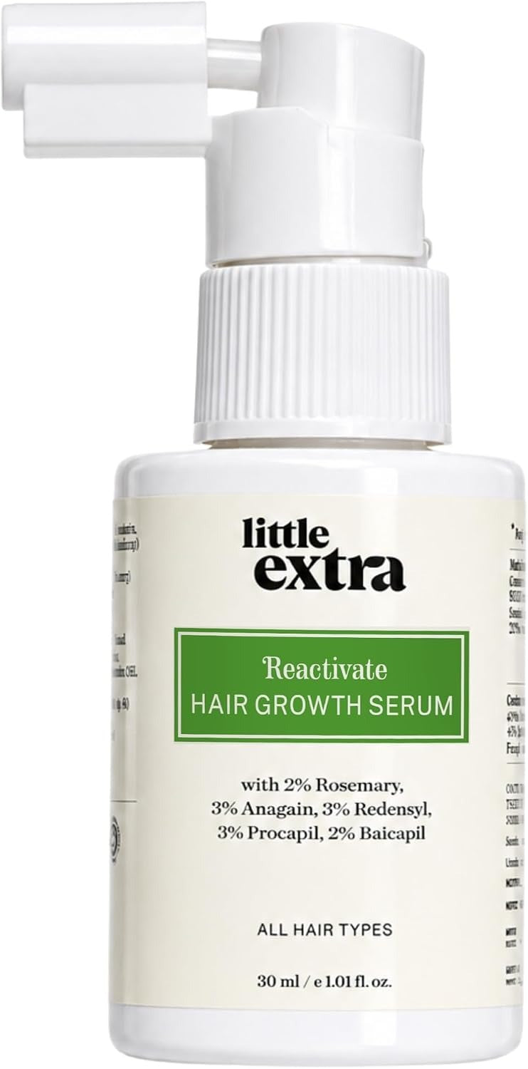 Little Extra Reactivate Hair Growth Serum with 2% Rosemary, Anagain, Redensyl, Procapil & Baicapil – 30ml