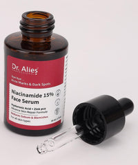 Dr. Alies Professional 15% Niacinamide Face Serum with Hyaluronic Acid & Zinc PCA – Acne Marks, Blemish & Oil Control Care – 30ml