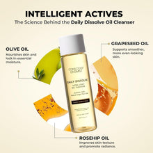 Ultra light oil face cleanser bottle with white cap, labeled Daily Dissolve, front view