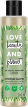 Purifying shampoo bottle with tea tree oil and peppermint, 200 ml