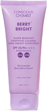 Berry Bright sunscreen tube, SPF 50 PA++++, water-resistant non-greasy face moisturizer