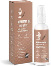 BAKE rosemary oil + rice water hair serum spray bottle with box, 100 ml