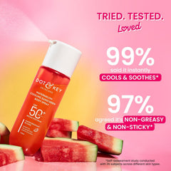 Dot & Key Watermelon Cooling Sunscreen Body Spray SPF 40 PA+++ – 110ml | Broad Spectrum UV Protection | Alcohol-Free | Non-Greasy & Non-Sticky | For Men & Women | All Skin Types