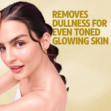 Skincare model with glowing skin on display, showing even toned radiance