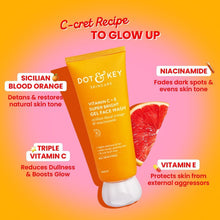 Orange Dot & Key Vitamin C + E gel face wash tube with white cap