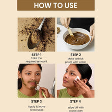 How-to use: turmeric wax paste made in a bowl and applied to the face