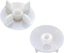White mixer coupler pair, plastic jar and motor couplers with center hubs