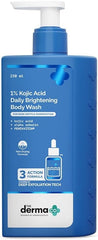 غسول الجسم ديرما كو (The Derma Co.) بتركيز 1% حمض الكوجيك للتفتيح اليومي مع ألفا أربوتين وبنتافيتين | منظف للجسم للبقع الداكنة وآثار حب الشباب وتوحيد لون البشرة | مرطب ومنعم | 250 مل