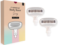 Carmesi Body Razor Swing – 2-Way Pivot Razor for Smooth, Comfortable Hair Removal with Aloe Vera & Vitamin E – Refill Pack