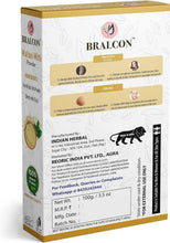 Bralcon Multani Mitti powder box back panel with directions and ingredients