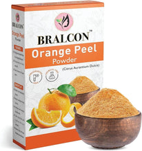 Bralcon Orange Peel powder box with orange fruit and powder in bowl