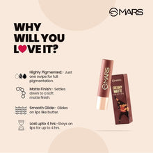 MARS Creamy Matte lipstick and box, shade 08 Hip-Hop