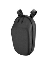Black zippered storage bag pouch with dual top straps