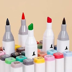 Double-Headed Soft Oily Marker Set – 36 Vibrant Colors