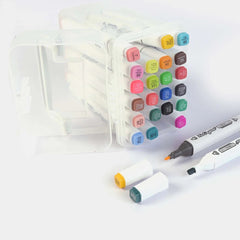Double-Headed Soft Oily Marker Set – 36 Vibrant Colors