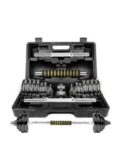 Adjustable Dumbbell Set with Carry Case & Connecting Rod – 10KG / 15KG / 20KG