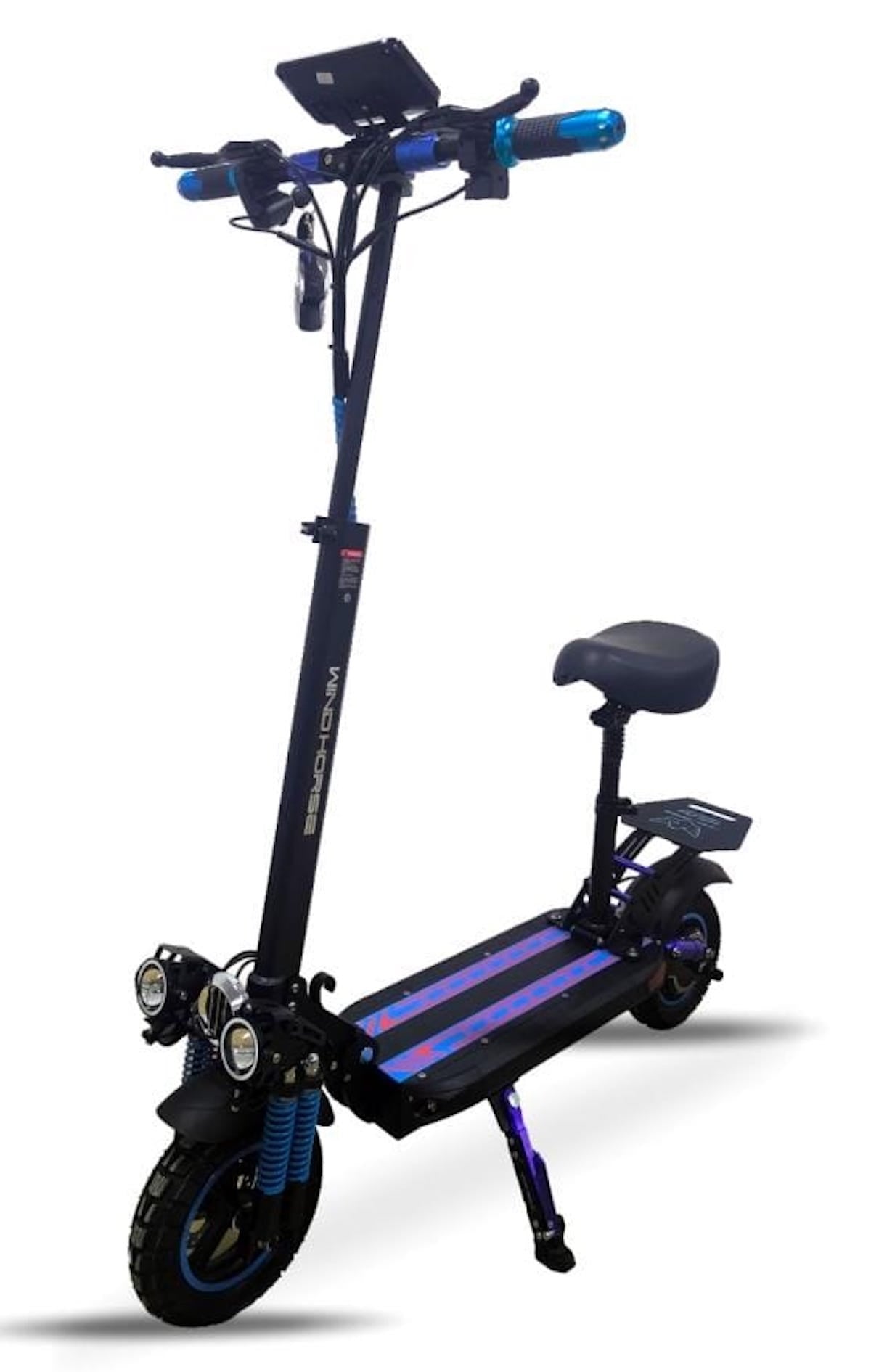 H5 Pro Electric Folding Scooter, 1200W Motor, 48V 18Ah Battery, 41KM Range, Dual Suspension and Remote Lock with Helmet and Safety Vest