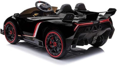Factual Toys Lamborghini Veneno 2-Seater Licensed Ride-On Car – 12V Electric with Remote Control (Black & Green)