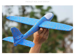 Avión planeador de espuma Huitich para niños, juguete ligero