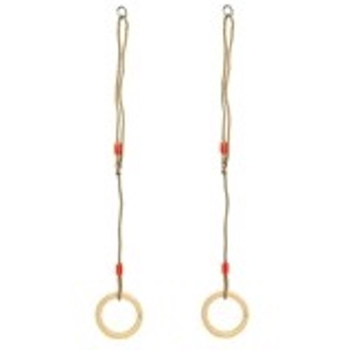Wooden Gymnastics Rings – Adjustable Hanging Training Rings for Kids & Adults