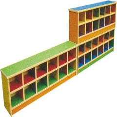 Colorful Kids Wooden Shelf – Zigzag Design (120×22×35 CM)