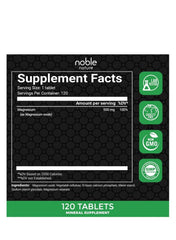 Magnesium 500 mg per Serving – Supports Bone and Muscle Health – 120 Tablets