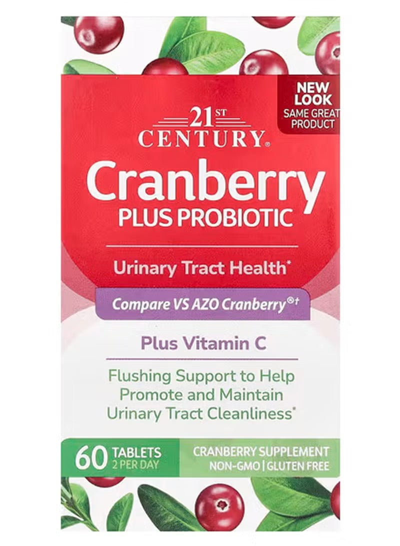 Product Name: Cranberry Plus Probiotic Supplement – 60 Tablets