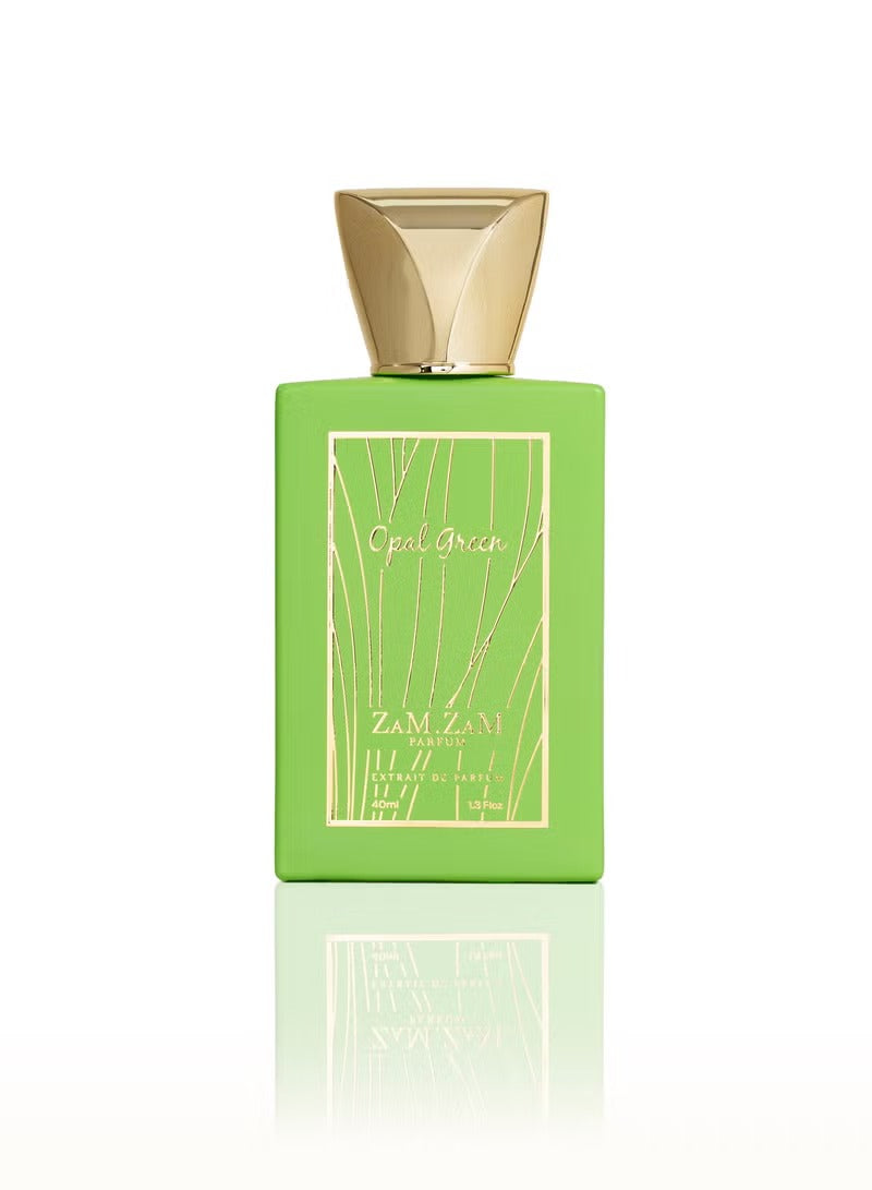 Zamzam Opal Green Perfume – 40ml, Unisex Eau de Parfum