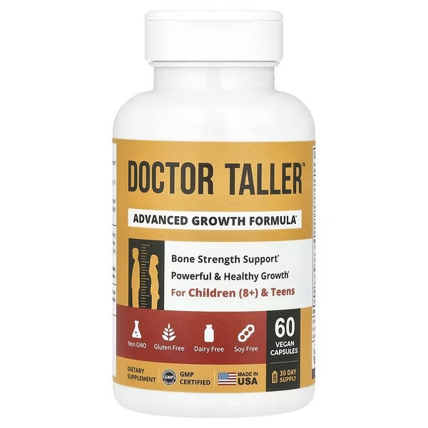NuBest Doctor Taller™ Advanced Growth Formula | Children 8+ & Teens | 60 Vegan Capsules - Mumzar